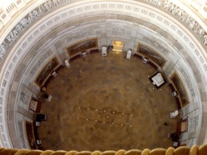 View of the floor of the US Capitol Rotunda